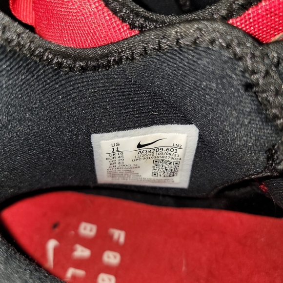Euc Nike Red and Black Alpha Cleats. main image 6